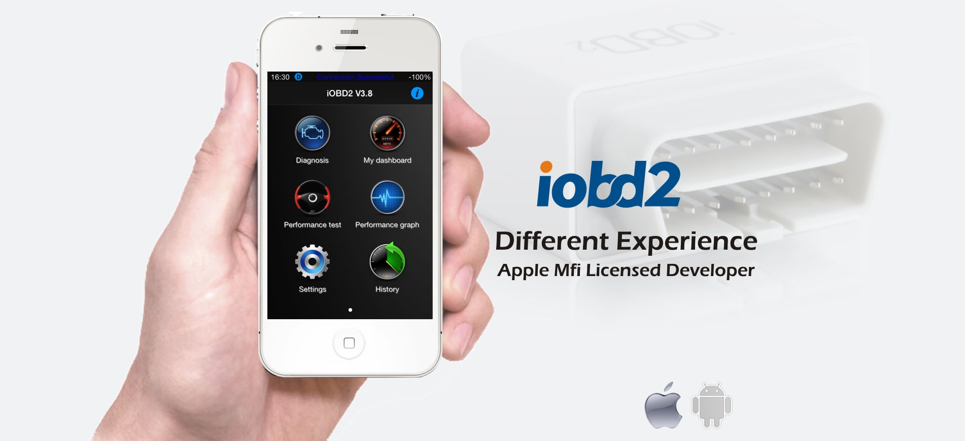 Xtool IOBD2 Bluetooth 4.0 Code Scan Diagnostic Tool Android iOS